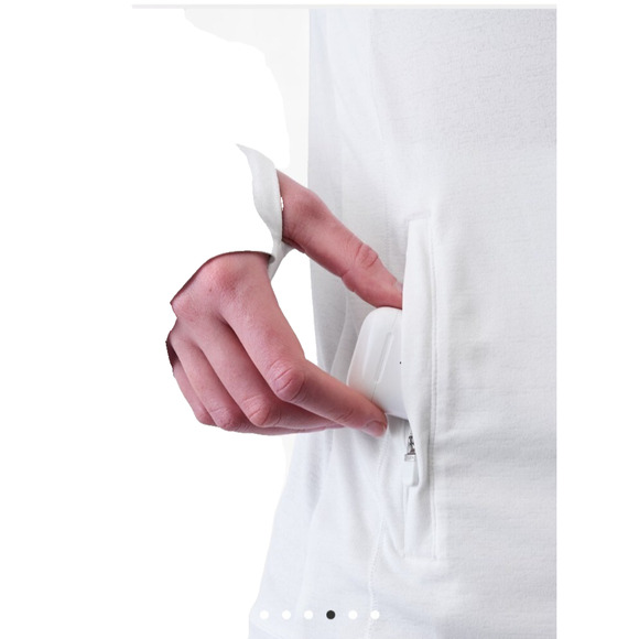 Athleta Pacifica Illume UPF White Athletic Zip Jacket S/P 4-6 Power of She New - Picture 4 of 11